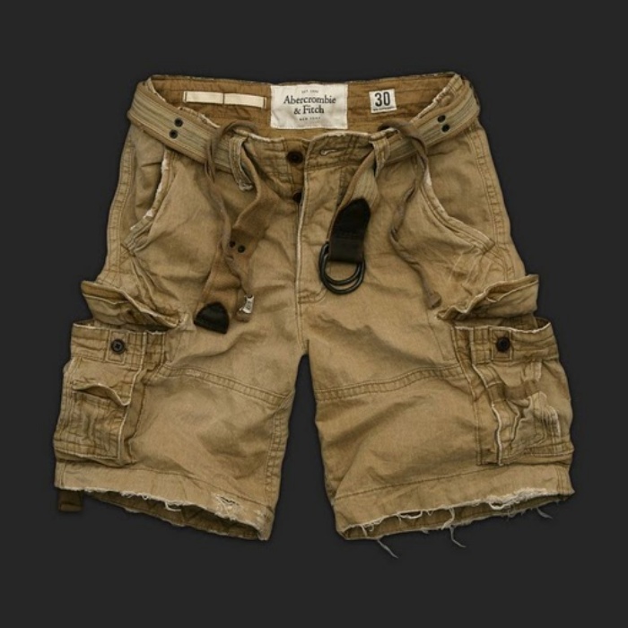 Abercrombie Fitch Hombres Cargo Patalón Corto AF7556